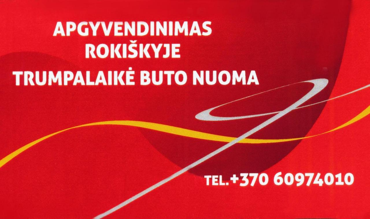 Trumpalaike Buto Nuoma,Apgyvendinimas - Bekontaktis Iejimas Rokiskis Eksteriør billede